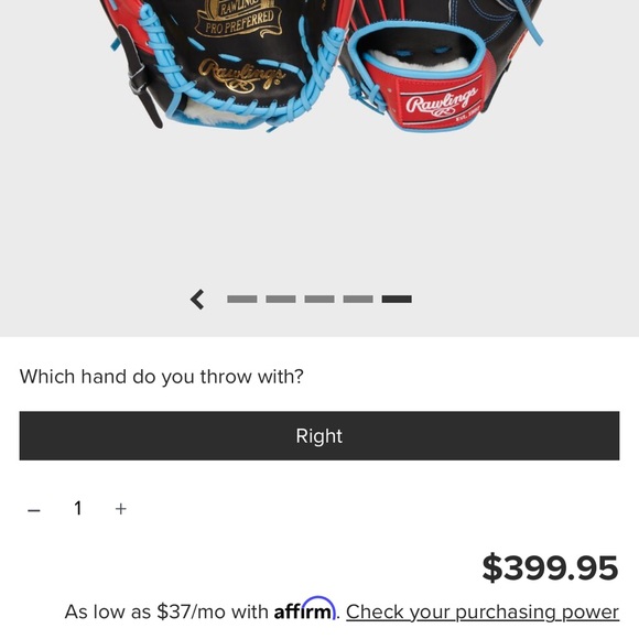 Rawlings Pro Series size 12 3/4 baseball glove NWT - Picture 7 of 8